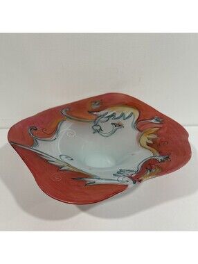 Kosta Boda Caramba Large Centerpiece Bowl Ulrica Hydman Vallien 12.75”